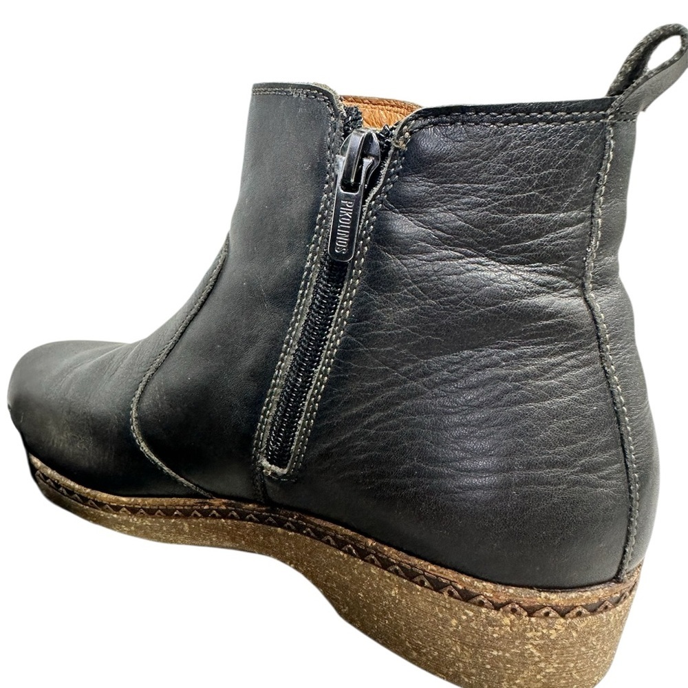 PIKOLINOS Leather Ankle Booties in the color Lead Size 7.5-8 - Picture 5 of 14